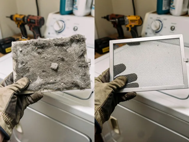 Professional lint trap cleaning by Vernon Dryer Vent Cleaning in Vernon