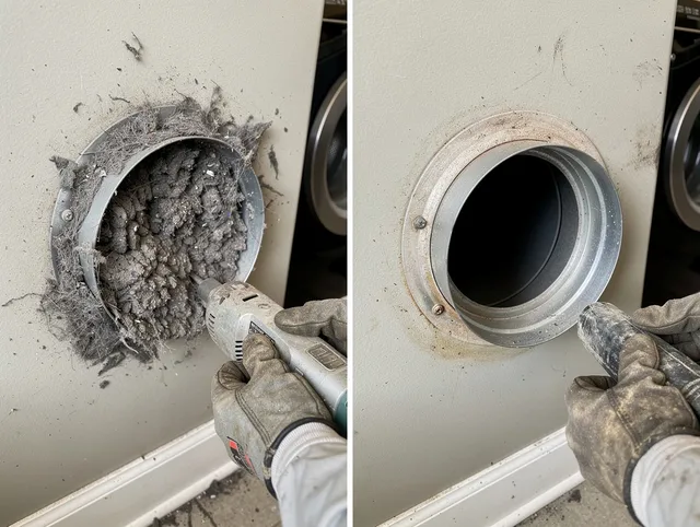 Professional clogged vent cleaning by Vernon Dryer Vent Cleaning in Vernon
