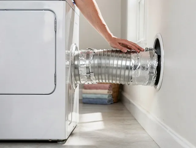 Professional dryer vent hose installation by Vernon Dryer Vent Cleaning in Vernon