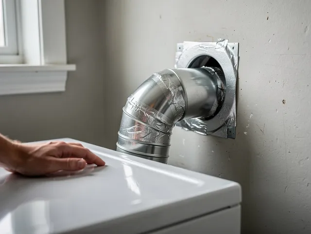 Vernon Dryer Vent Cleaning expert performing professional dryer vent repair and installation in Vernon